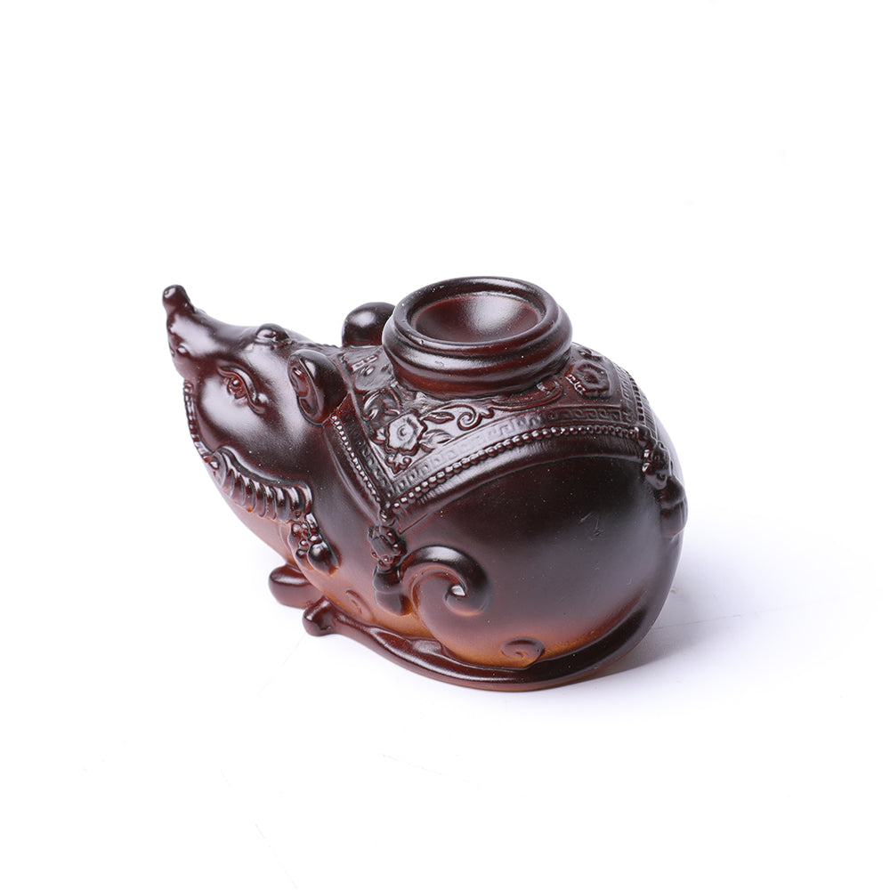 9cm Resin Lucky Mouse Statue Figurine for Spiritual Protection