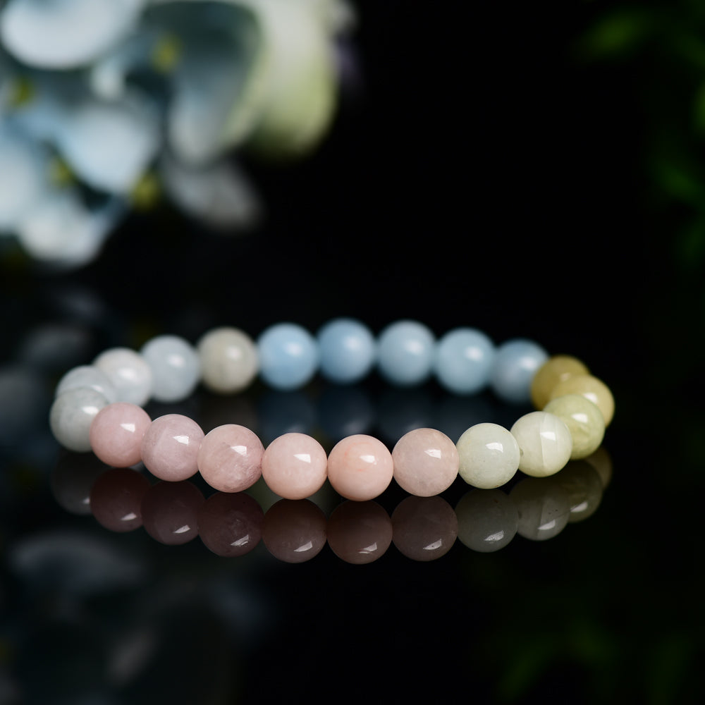 9mm Morganite Spiritual Healing Bracelet