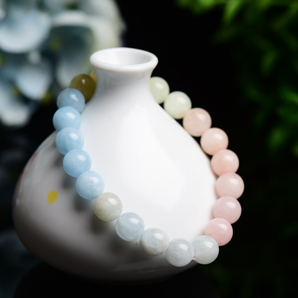 9mm Morganite Spiritual Healing Bracelet
