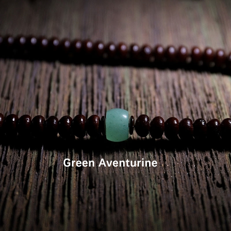 Bracelet Mala en graines de Bodhi violettes de 9 mm avec perles Dzi à trois yeux pour l'harmonie