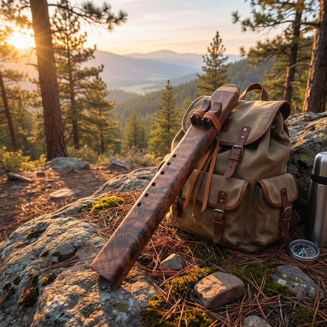 Sol, Fa#, Fa, Mi, Ré, Do# grave, Do grave Flûte à bourdon en cèdre aromatique Commande à réaliser - Fait main