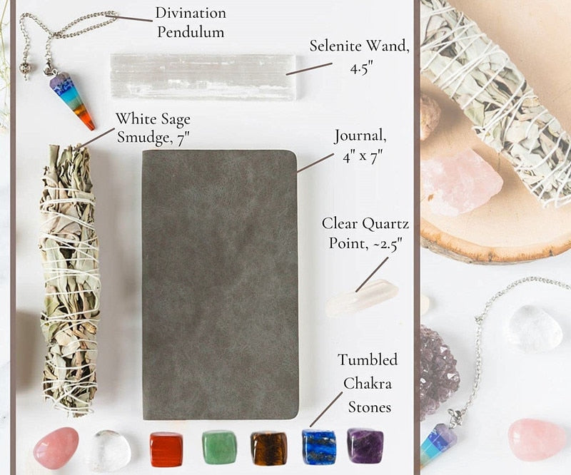 Healing Crystals Sage Smudge Kit