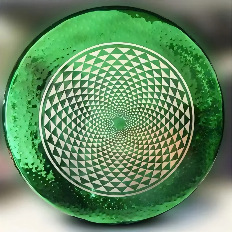 Green Geometry Gong Instrument for Sound Healing