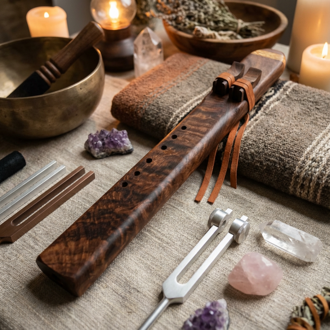 Sol, Fa#, Fa, Mi, Ré, Do# grave, Do grave Flûte à bourdon en cèdre aromatique Commande à réaliser - Fait main