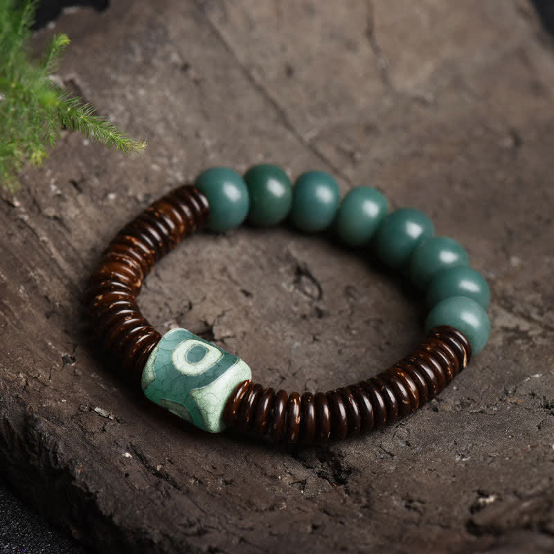 Bracelet spirituel tibétain en graines de Bodhi pour la protection