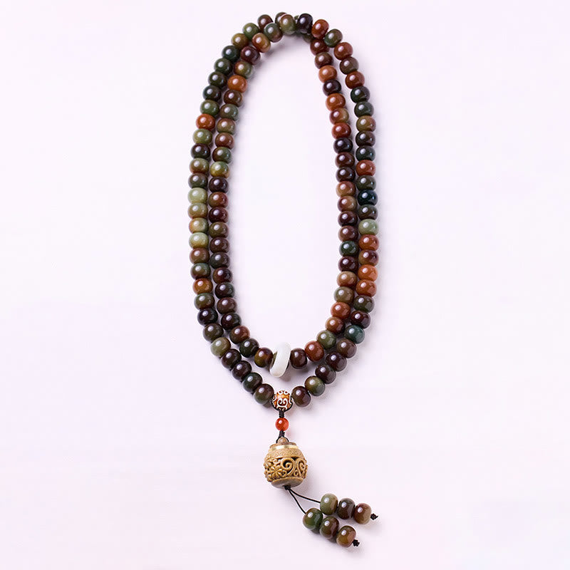 108 Bodhi Seed Mala Bracelet for Spiritual Protection