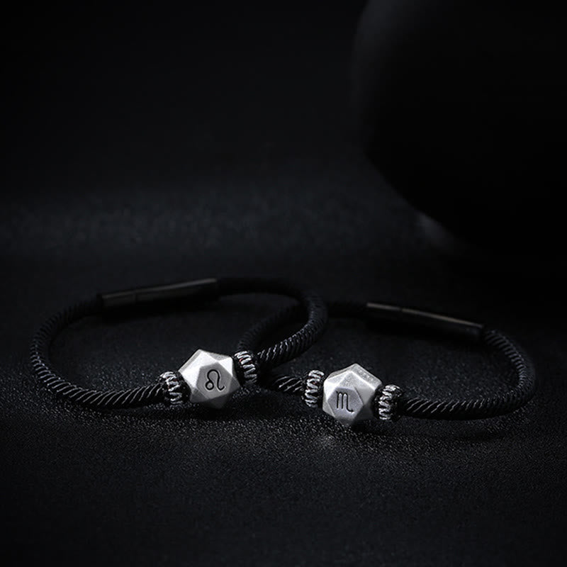 999 Sterling Silver Zodiac Protection Bracelet 17cm