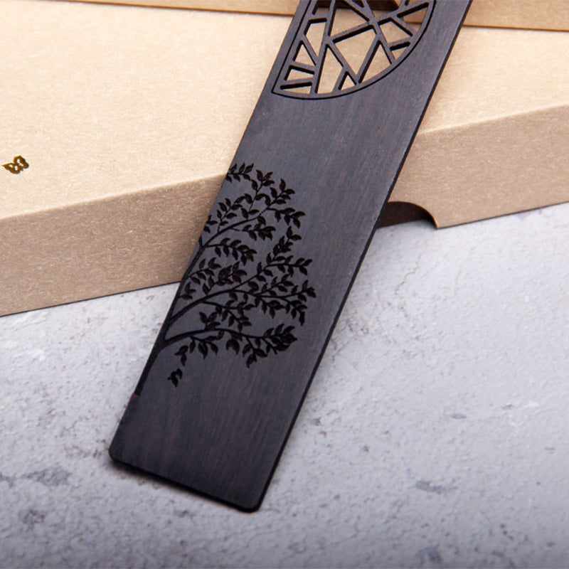 The Tree of Life Ebony & Red Sandalwood Bookmarks
