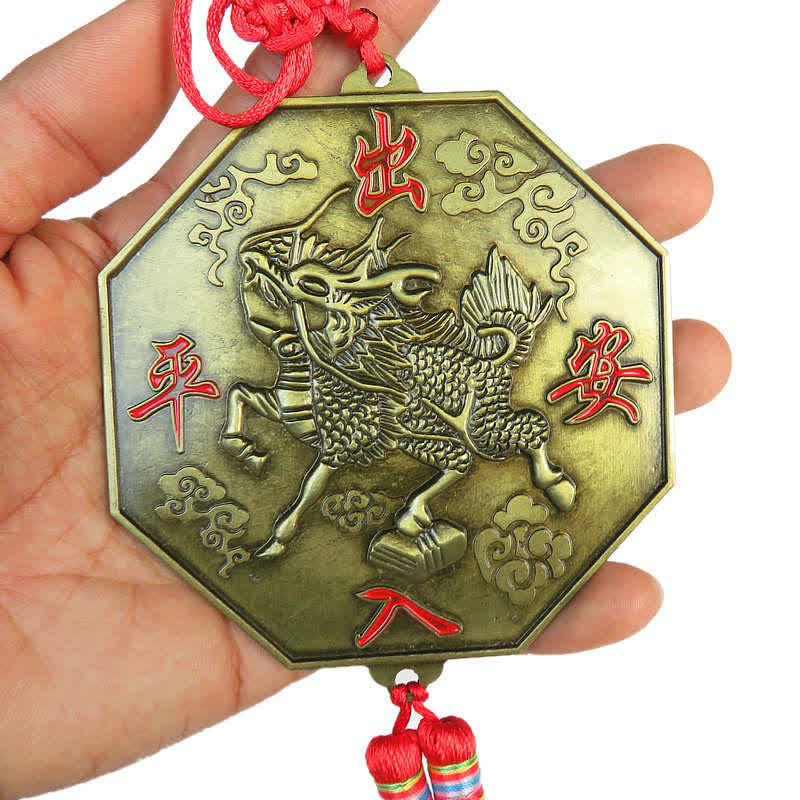 Feng Shui Bagua Map Mirror 10cm Chinese Knot Energy Balance