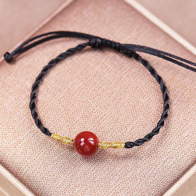 Red Agate Chalcedony Bracelet Necklace for Confidence & Harmony
