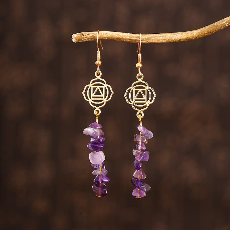 Zen Cairn Citrine Confidence Earrings for Healing