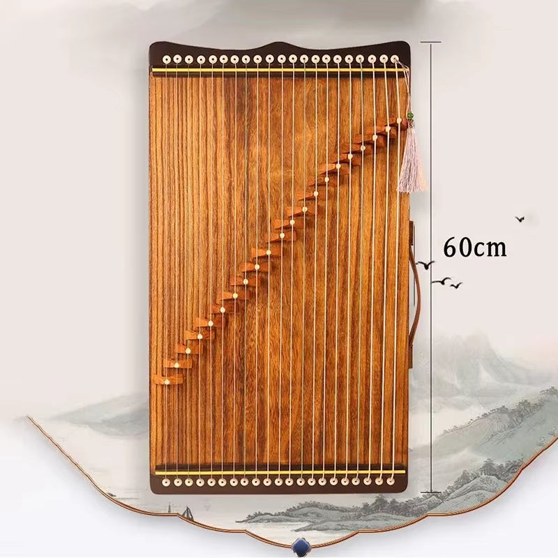 Portable Mini Guzheng 21 Strings Professional Zither Finger Training Device Beginner Guzheng Chinese Stringed Instruments Gifts