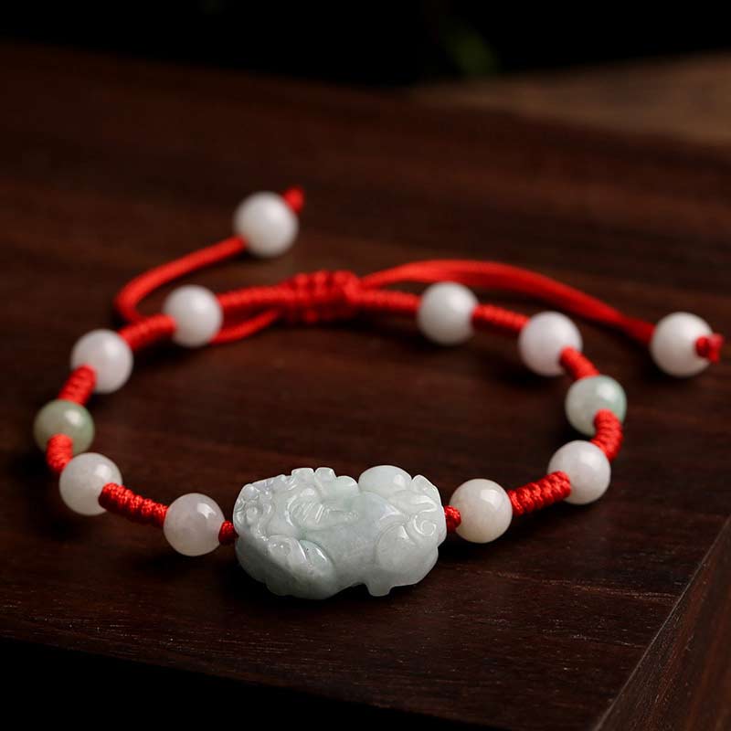 Natural Jade PiXiu Luck Bracelet | 6mm Beads | Protection & Prosperity