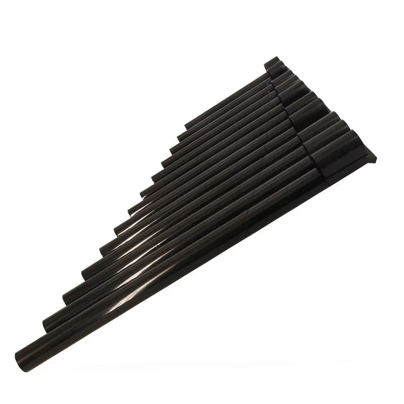 Black foam tubes in triangular shape for ABS Pan Flute for Students - 13/22/26 Pipes