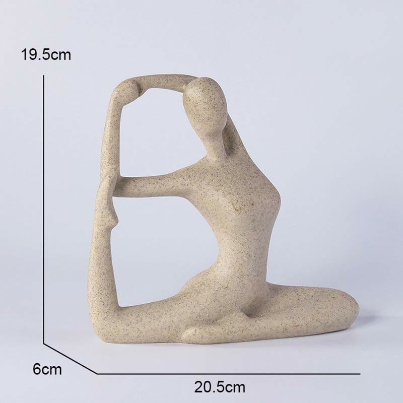 Statue de Bouddha en résine abstraite en méditation de yoga