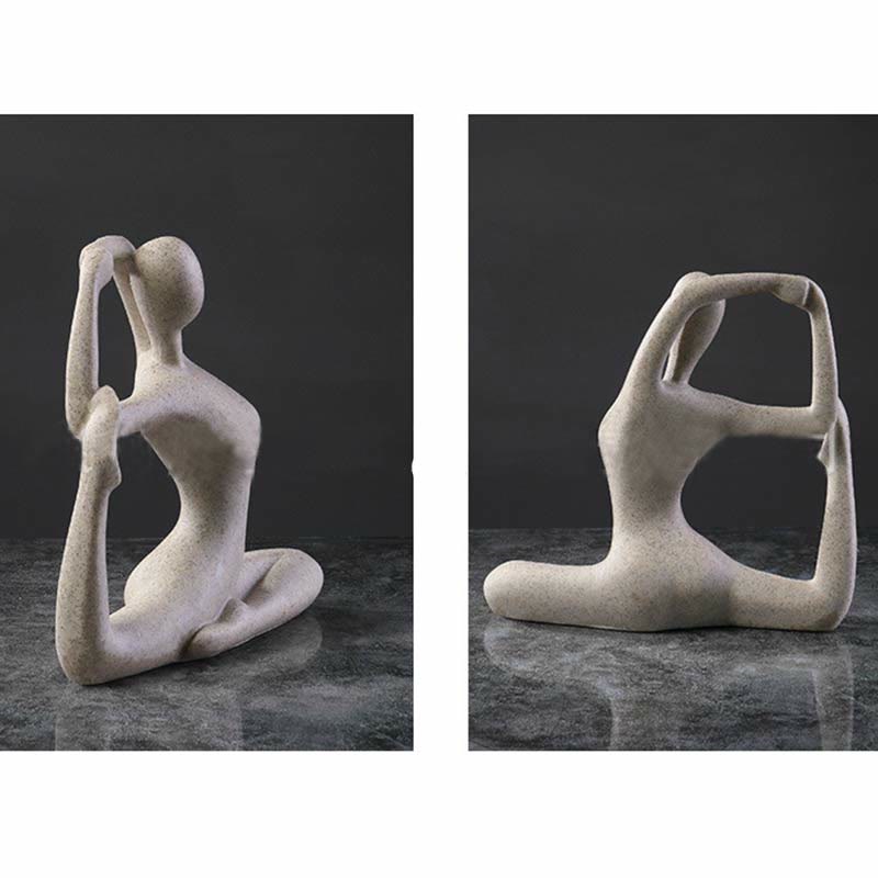 Statue de Bouddha en résine abstraite en méditation de yoga