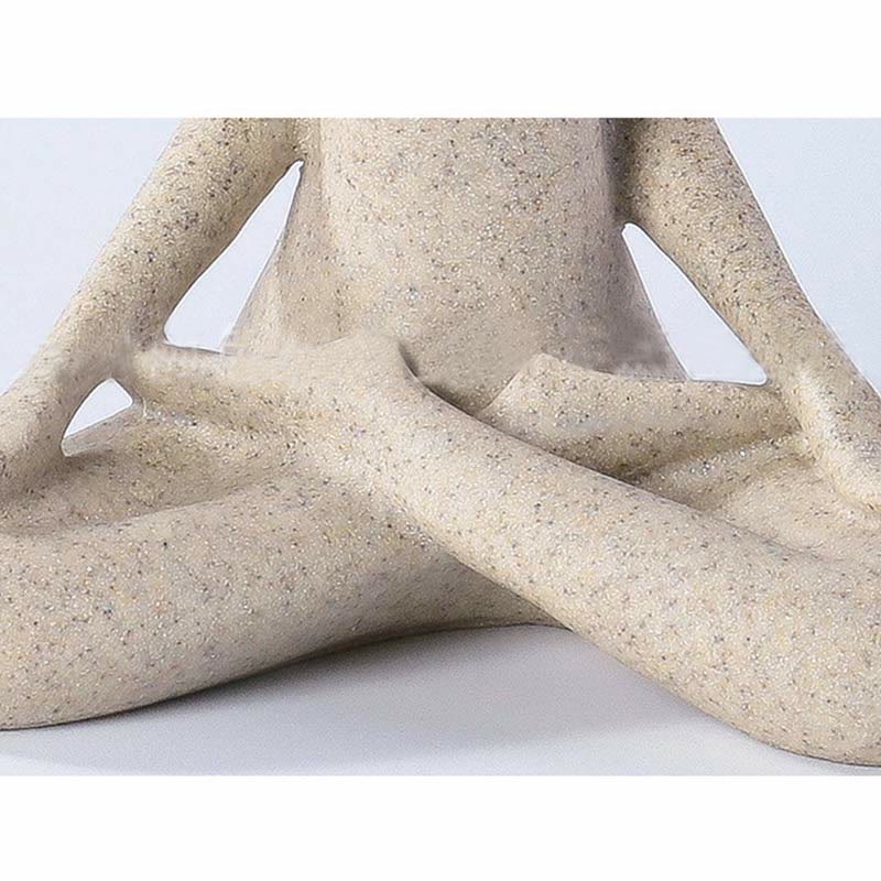 Statue de Bouddha en résine abstraite en méditation de yoga