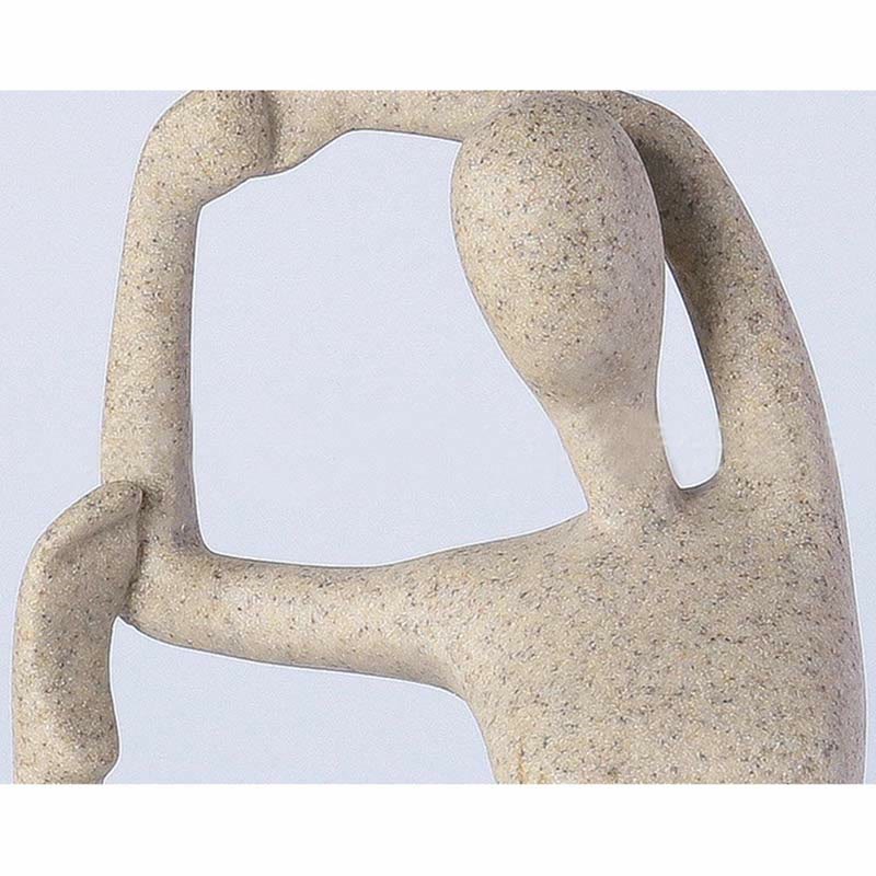 Statue de Bouddha en résine abstraite en méditation de yoga