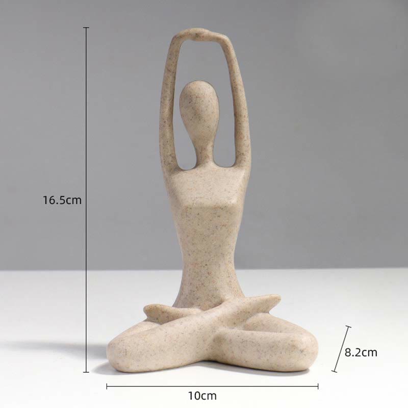 Statue de Bouddha en résine abstraite en méditation de yoga