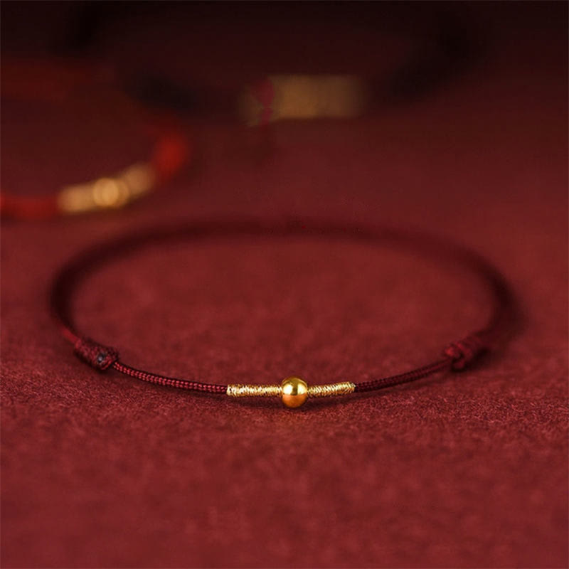 925 Sterling Silver Red String Protection Bracelet for Wrist or Ankle