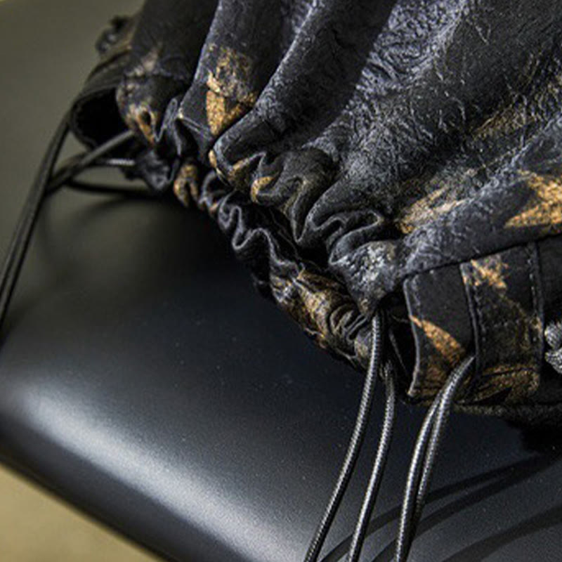 Sac de yoga en acétate à motif feuilles de bambou | Léger et écologique