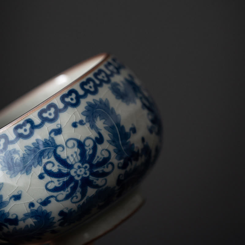Lotus Ceramic Tea Cup 150ml for Traditional Tea Rituals