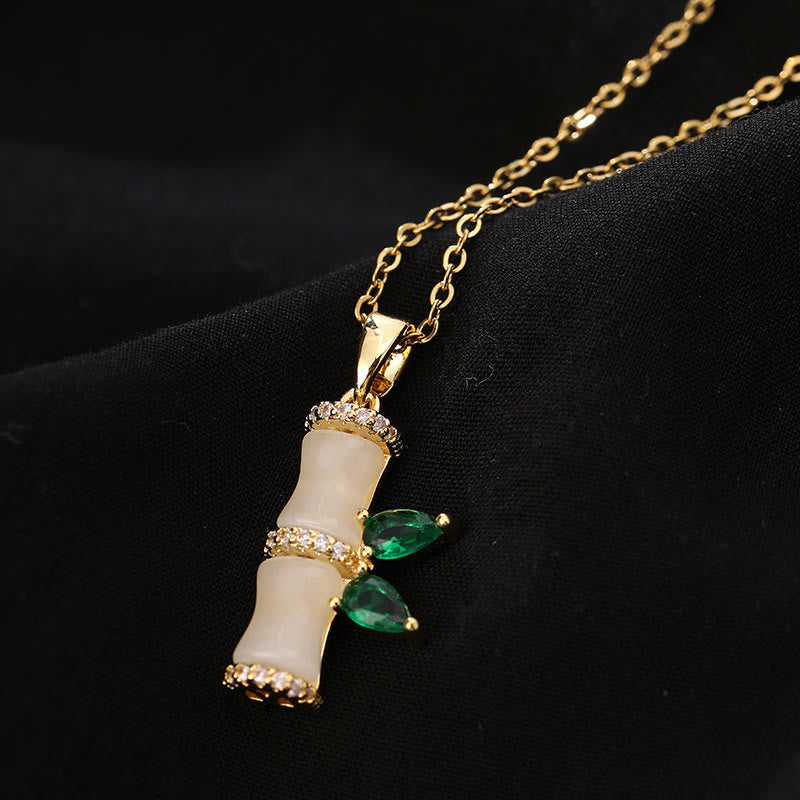 Chalcedony Harmony Necklace 18K Gold Plated Spiritual Pendant