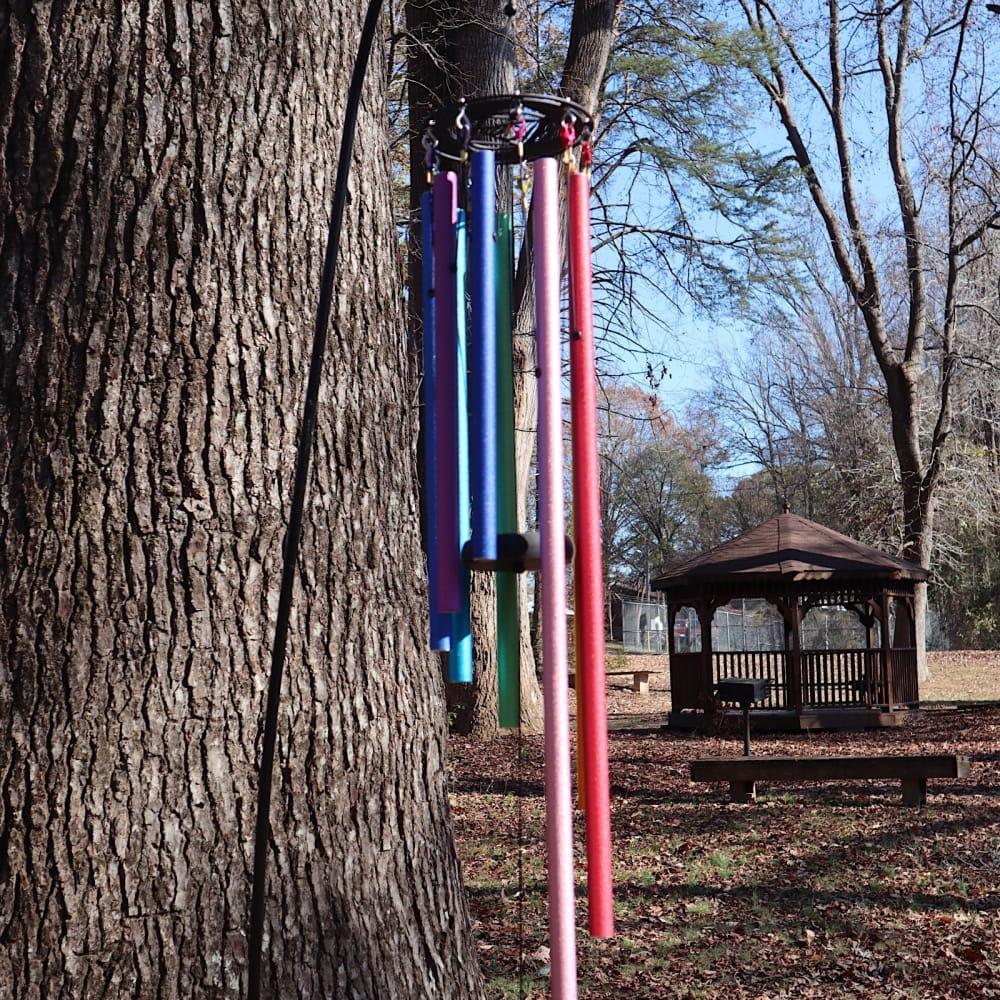 Adjustable 9-Tone Solfeggio Wind Chime Set for Relaxation - On sale