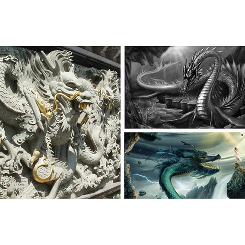 Bague réglable en argent sterling 925 avec protection contre le succès du dragon