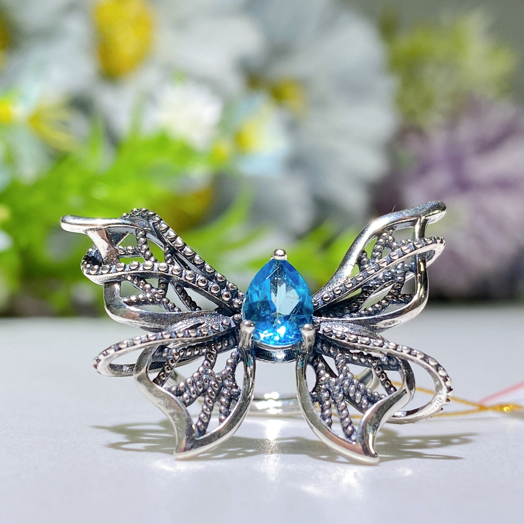 Bague de guérison ajustable en cristal d'améthyste pour femme