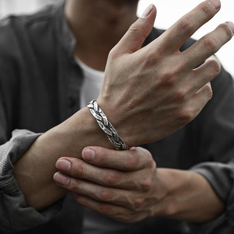 Bracelet réglable en cuivre avec poisson koï, porte-bonheur et prospérité