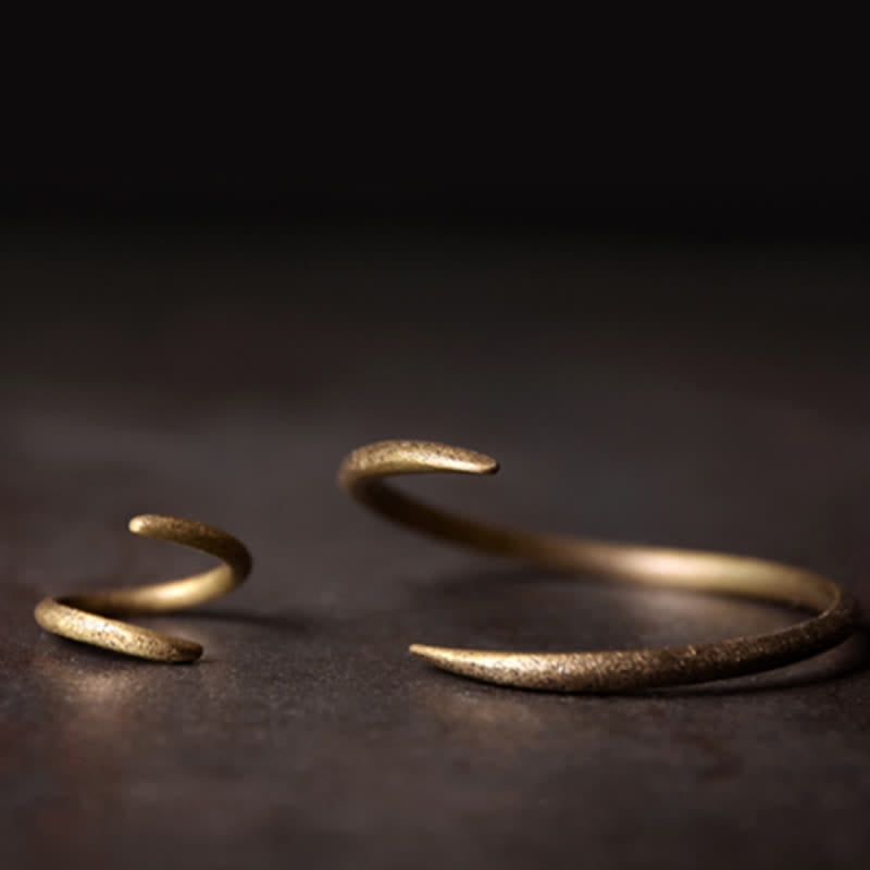 Bracelet porte-bonheur réglable en cuivre pour l'équilibre spirituel