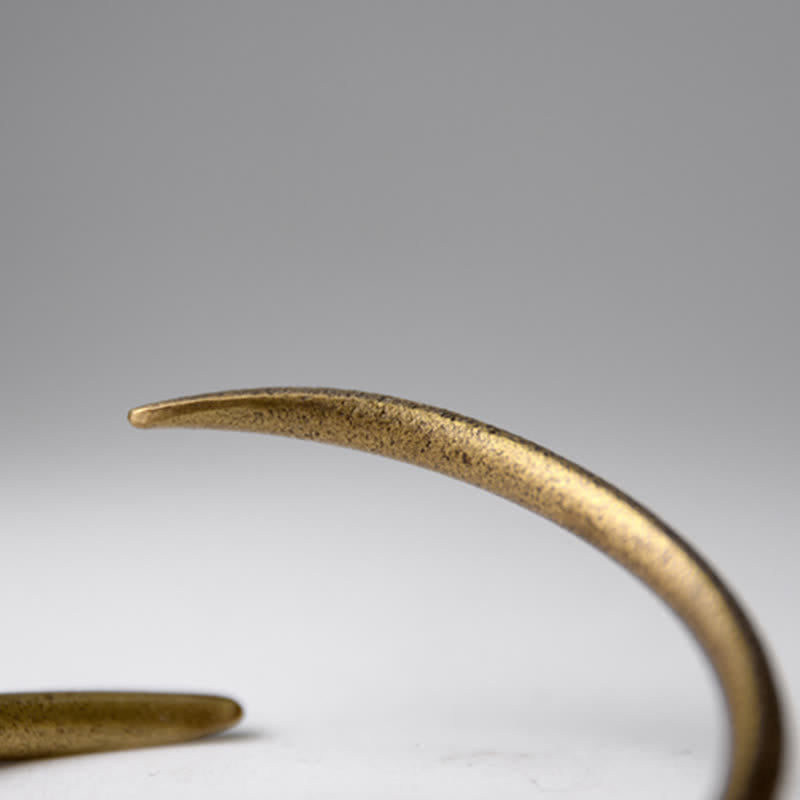 Bracelet porte-bonheur réglable en cuivre pour l'équilibre spirituel