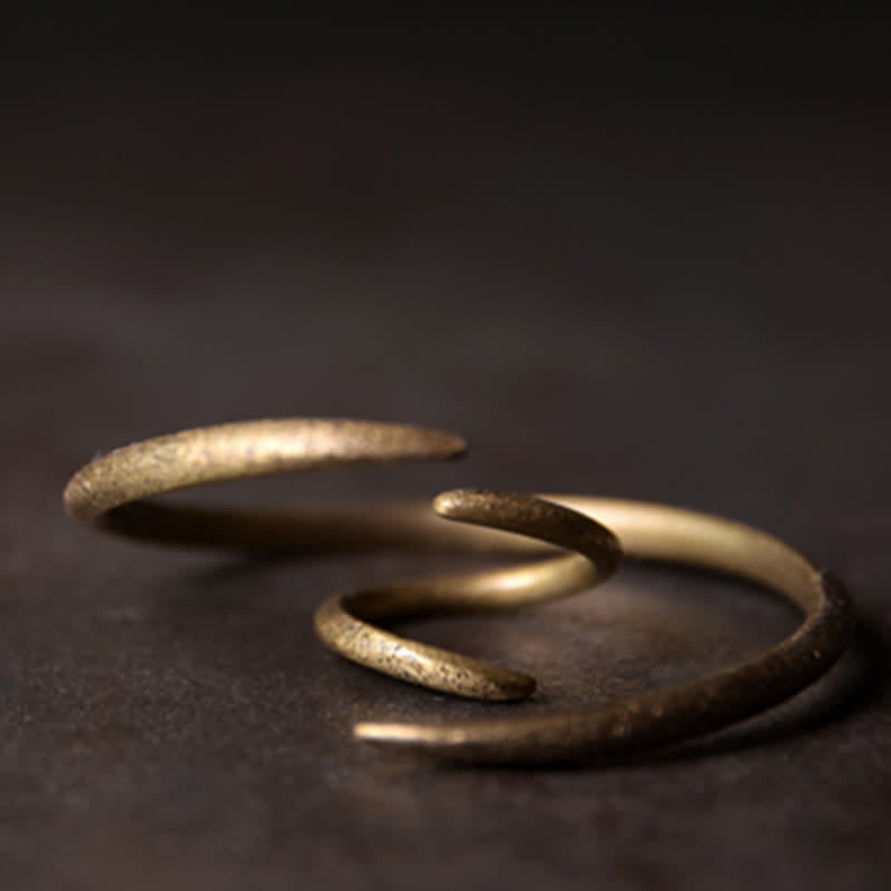 Bracelet porte-bonheur réglable en cuivre pour l'équilibre spirituel