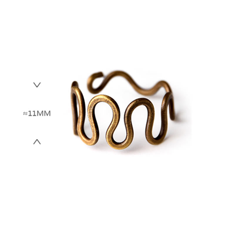 Bague ajustable en cuivre pour la chance et la richesse | Bagues spirituelles