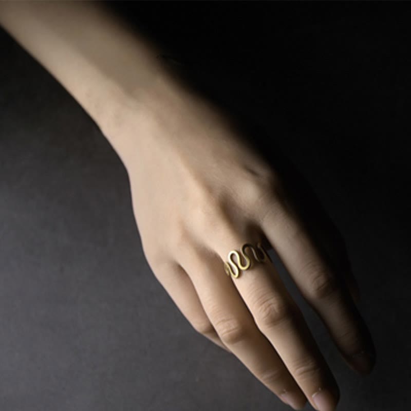 Bague ajustable en cuivre pour la chance et la richesse | Bagues spirituelles