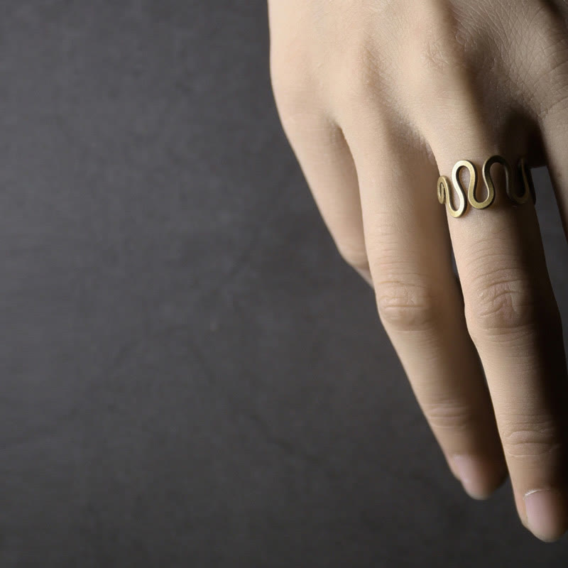 Bague ajustable en cuivre pour la chance et la richesse | Bagues spirituelles