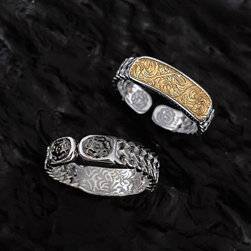 Ensemble de bracelets porte-bonheur réglables en cuivre de la dynastie Tang