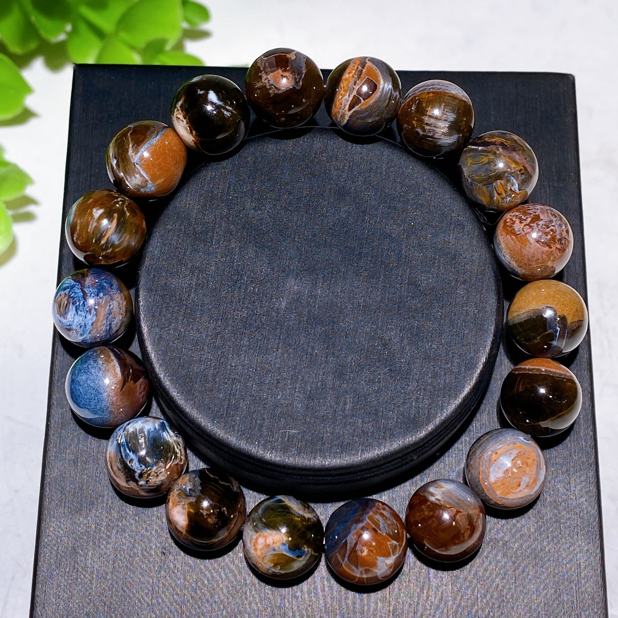 Bracelet de guérison réglable en cristal avec pierres précieuses naturelles