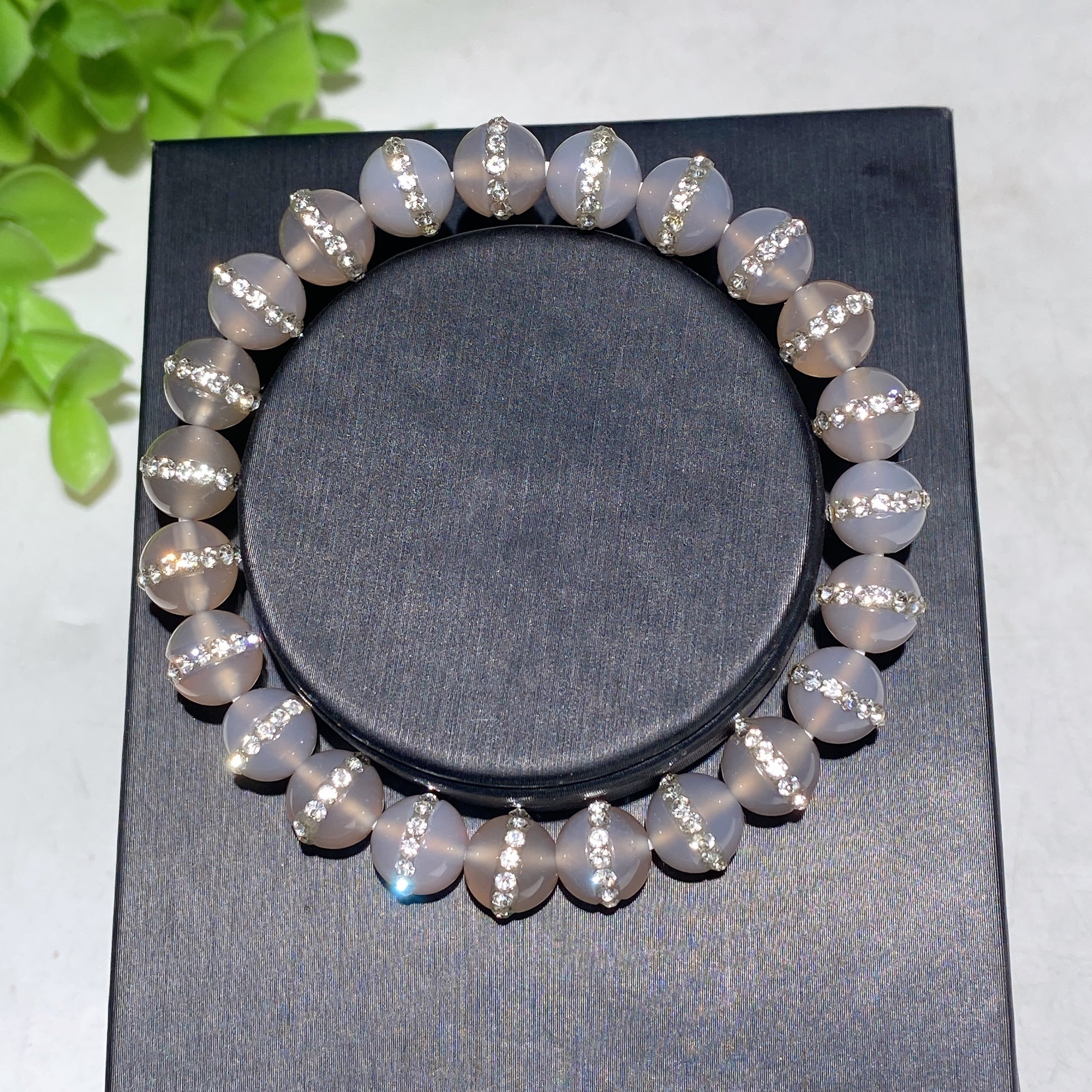 Bracelet de guérison réglable en cristal avec pierres précieuses naturelles