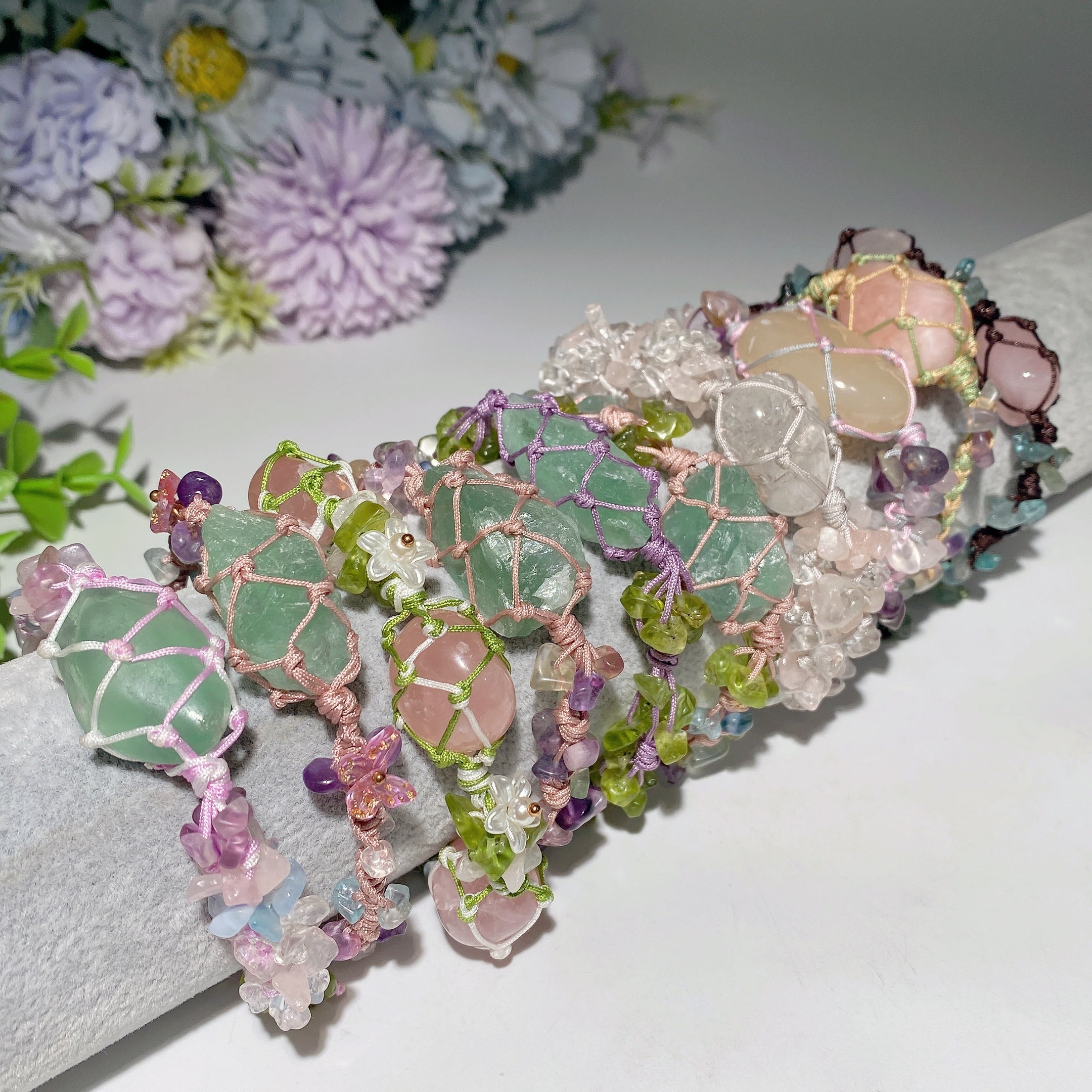 Adjustable Mixed Crystal Spiritual Bracelet 5-7cm Healing Energy
