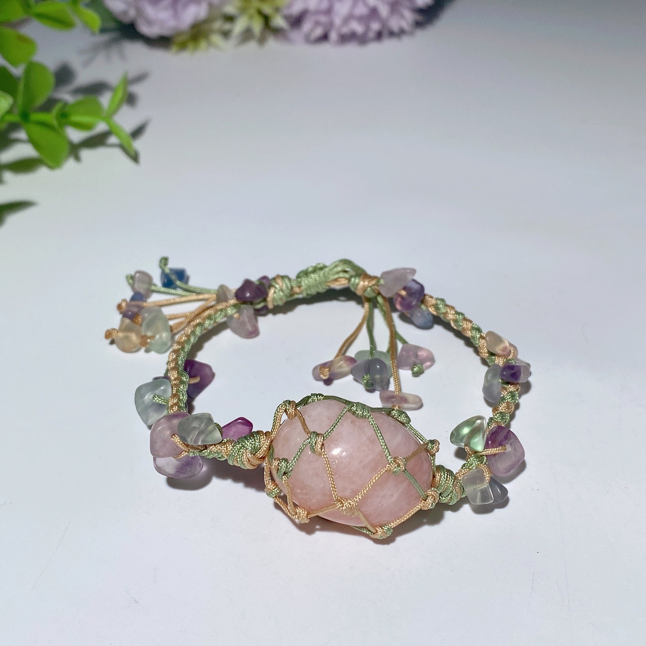 Adjustable Mixed Crystal Spiritual Bracelet 5-7cm Healing Energy