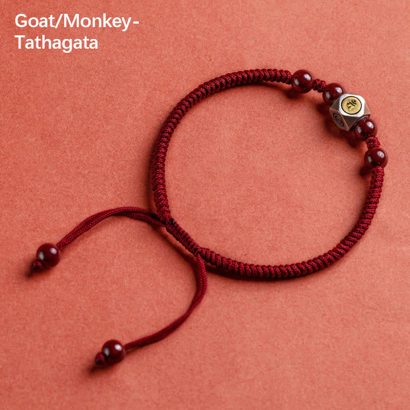 925 Sterling Silver Chinese Zodiac Natal Buddha Calm Bracelet