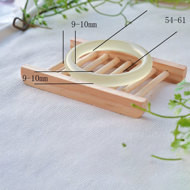 Bracelet manchette Abondance en jade d'Afghanistan 54-56 mm