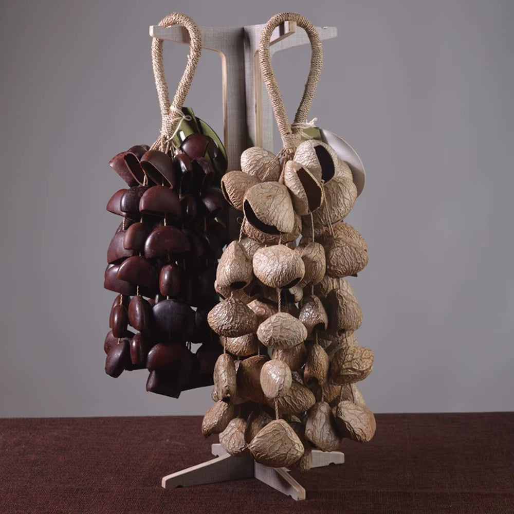 Fruit Shell Rattle Concert Accompaniment Hand Binding South African Natural Plant Fruit Shell Handbell Percussion Instruments