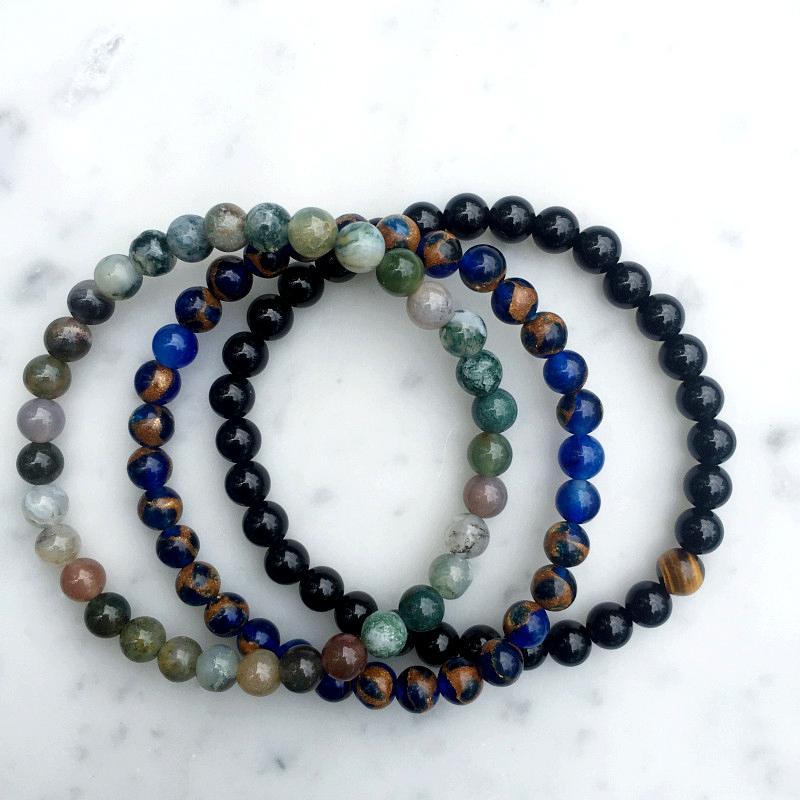 Ensemble de bracelets d'harmonie en agate pour l'équilibre et la guérison