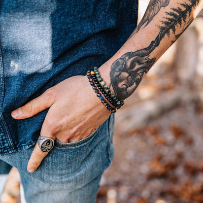 Ensemble de bracelets en agate pour l'équilibre et l'harmonie