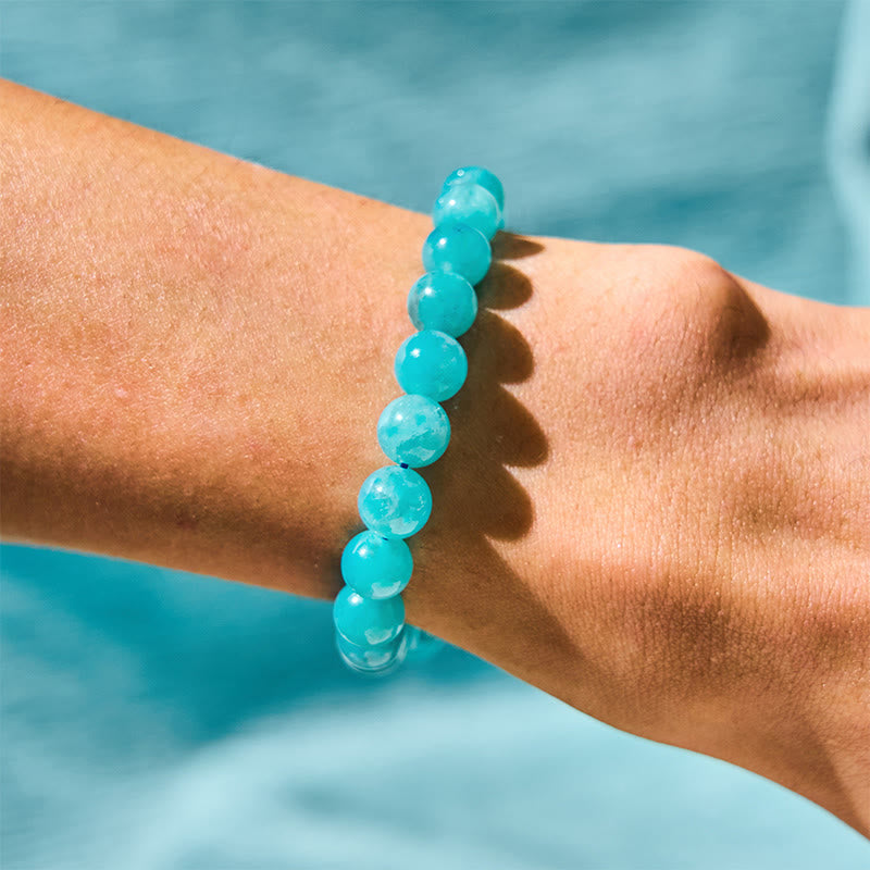Bracelet Amazonite pour l'équilibre positif et la guérison