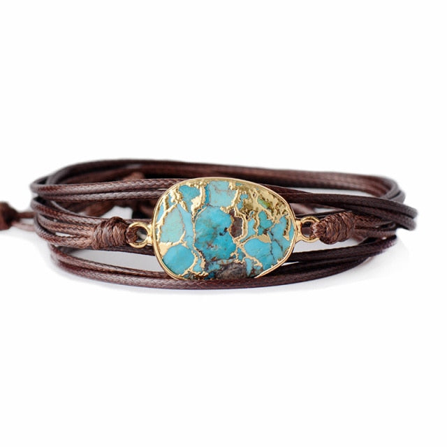 Bracelet Courage et Tranquillité en Amazonite