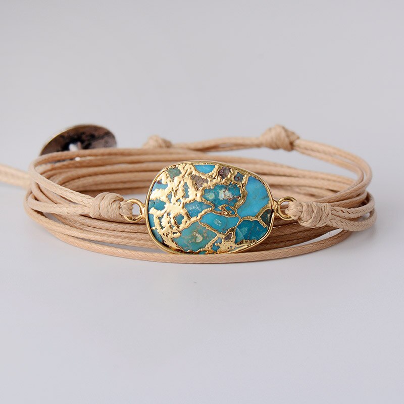 Bracelet Courage et Tranquillité en Amazonite